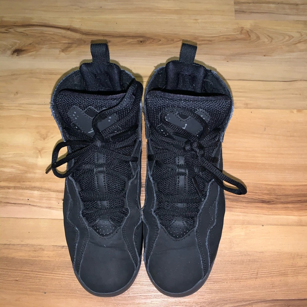 All black hi top sneakers